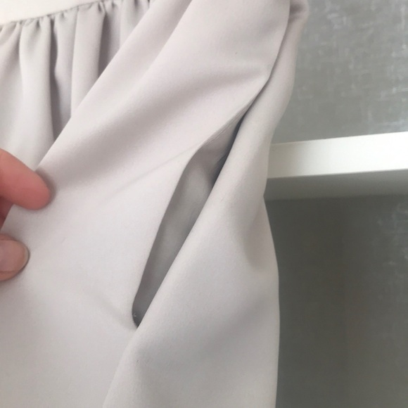 Anthropologie cream satin skirt size 0 - Picture 4 of 8